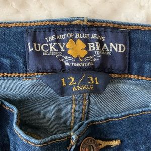 Lucky Brand, Brooke straight jeans.